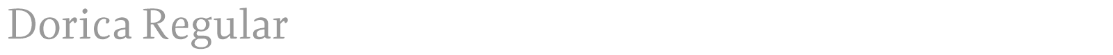 Dorica font preview